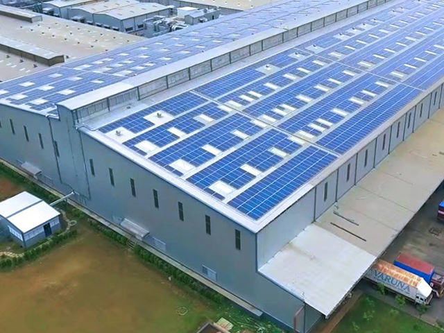Lắp đặt điện mặt trời cho mái nhà xưởng